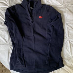 Helly Hansen blue polar fleece 1/4 zip